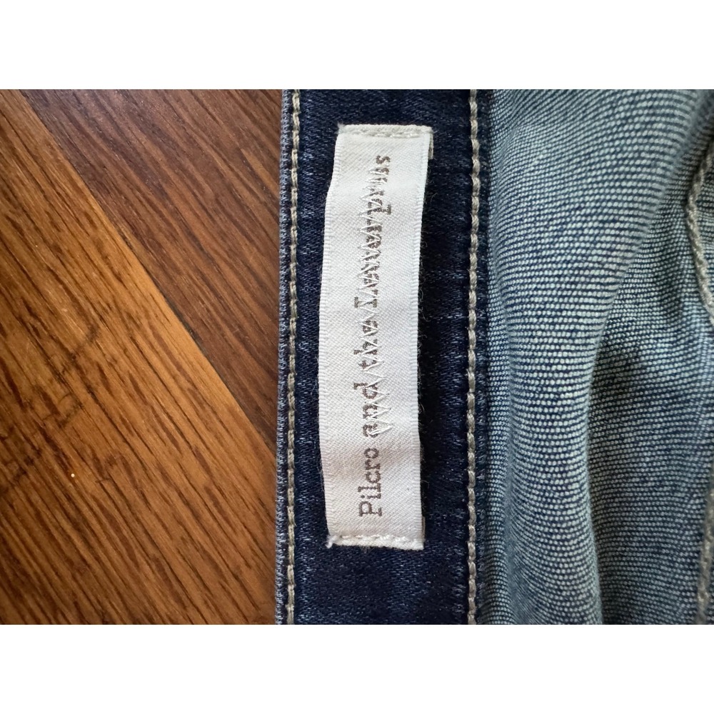 Pilcro and the Letterpress Superscript High Rise Straight Leg Jeans Blue Size 30 - Picture 8 of 10